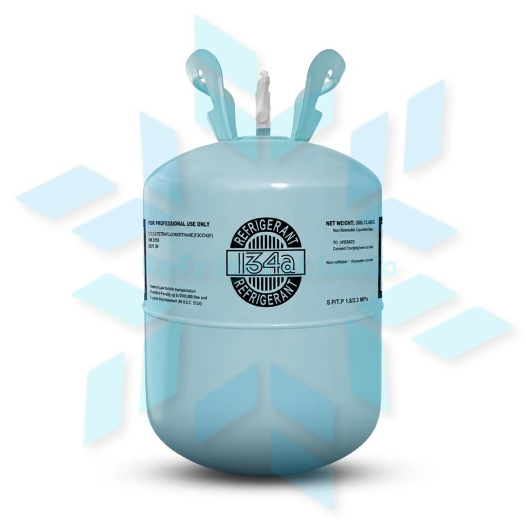 R-134a refrigerant cylinder
