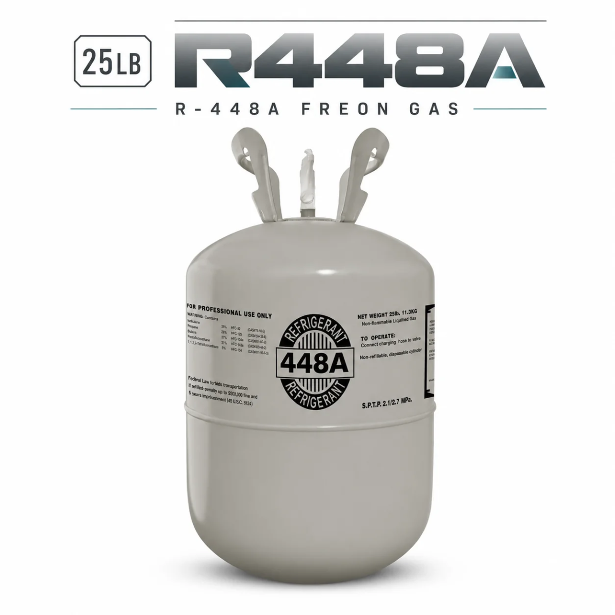 25 LB R448A R-448A Refrigerant Cylinder